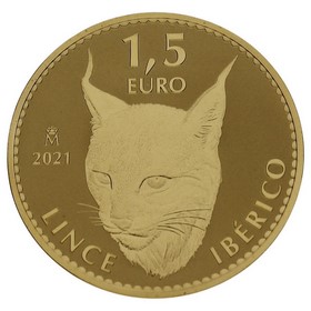 Moneda 1,5 Euros Lince Oro 2021 M-Madrid 1oz