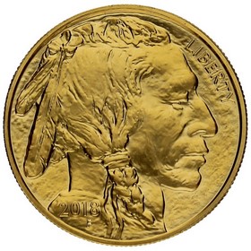 Moneda Estados Unidos 50 Dólares American Buffalo Oro 2018 (/)-Philadelphia F 1oz