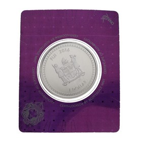 Moneda Fiji 1 Dólar Iguana Plata 2016 1oz