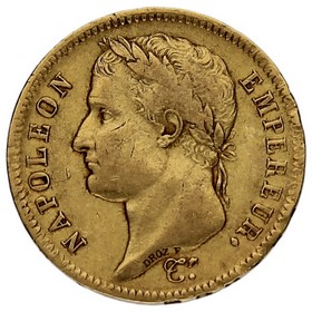 Moneda Francia 40 Francos Oro 1811 A-París 12,89g