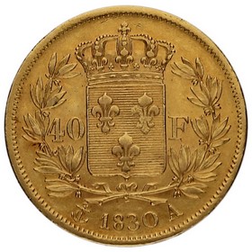 Moneda Francia 40 Francos Oro 1830 A-París 12,90g