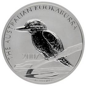 Moneda Australia 1 Dólar Kookaburra Plata 2007 1oz