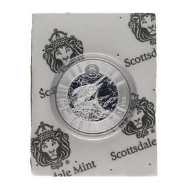 Moneda Islas Caimán 1 Dólar Marlin Plata 2017 1oz