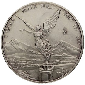 Moneda México 1 Onza Libertad Plata 2007 Mo-México 1oz