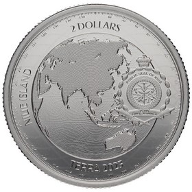 Moneda Niue 2 Dólares Terra Plata 2023 1oz