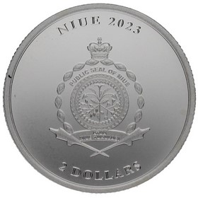Moneda Niue 2 Dólares Vivat Humanitas Plata 2023 1oz