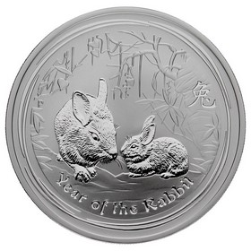 Moneda Australia 1 Dólar Año del Conejo Plata 2011 1oz