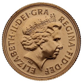Moneda Reino Unido 1 Soberano Oro 2013 7,98g