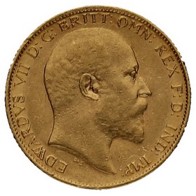 Moneda Reino Unido 1/2 Soberano Oro 1907 3,97g