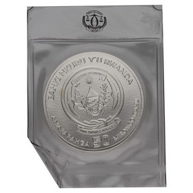 Moneda Ruanda 50 Amafanga Impala Plata 2014 1oz