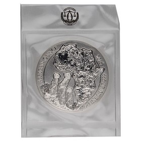 Moneda Ruanda 50 Francos Ruandeses Suricata Plata 2016 1oz