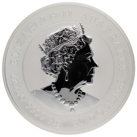 Moneda Australia 30 Dollars Año del ratón Plata 2020 1.000g