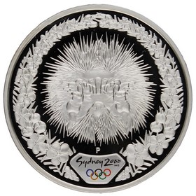 Moneda Australia 5 Dollars Juegos Olímpicos Sidney 2000 Plata 2000 1oz
