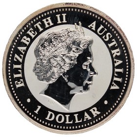 Moneda Australia 1 Dollar Kookaburra Plata 2008 1oz