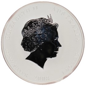 Moneda Australia 1 Dollar Año del Ratón Plata 2008 1oz