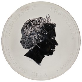 Moneda Australia 1 Dollar Año del Dragón Plata 2012 1oz