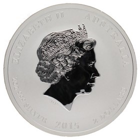 Moneda Australia 2 Dollars Año de la cabra Plata 2015 2oz