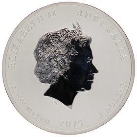 Moneda Australia 1 Dollar Año de la cabra Plata 2015 1oz