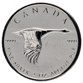 Moneda Canadá 10 Dollars Goose Plata 2020 2oz