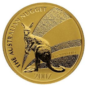 Moneda Australia 100 Dollars Canguro Oro 2007 1oz