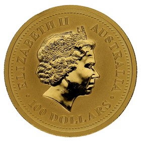 Moneda Australia 100 Dollars Canguro Oro 2007 1oz