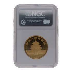 Moneda China 100 Yuans Panda NGC MS68 Oro 1985 1oz