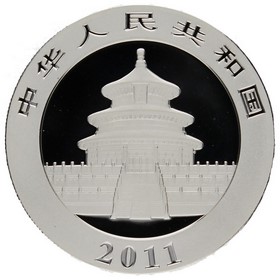 Moneda China 10 Yuans Panda Plata 2011 1oz