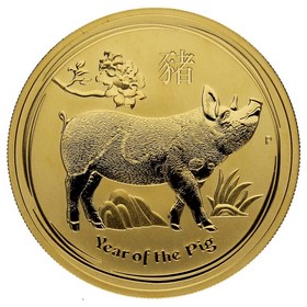Moneda Australia 100 Dollars Year of the Pig Oro 2019 1oz