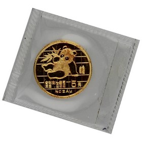 Moneda China 5 Yuans Panda Oro 1989 1/20oz