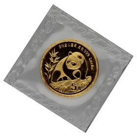 Moneda China 5 Yuans Panda Oro 1990 1/20oz