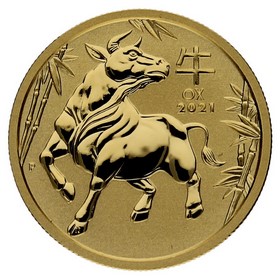 Moneda Australia 50 Dollars Año del Buey Oro 2021 1/2oz