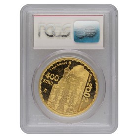 Moneda 400 Euros Casa Batllo PCGS PR69 DCAM Oro 2002 27g