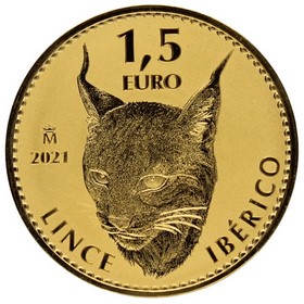 Moneda 1,5 Euros Lince Ibérico Oro 2021 1oz