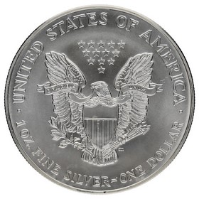 Moneda Estados Unidos 1 Dollar American Eagle Coloreada Blanco/Rojo Plata 2002 1oz