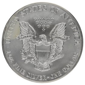 Moneda Estados Unidos 1 Dollar American Eagle Coloreada Amarillo/Lila Plata 2002 1oz