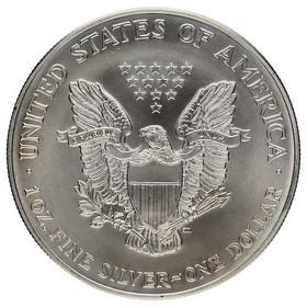 Moneda Estados Unidos 1 Dollar American Eagle Coloreada Amarillo/Rojo Plata 2002 1oz