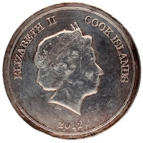 Moneda Islas Cook 30 Dollars Barco Plata 2012 1.000g