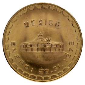 Moneda México Visita Juan Pablo II Oro 1979 34,38g