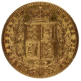 Moneda Australia Soberano Reina Victoria Oro 1879 Sidney 7,97g