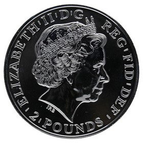 Moneda Reino Unido 2 Pounds Britannia Plata 2011 1oz