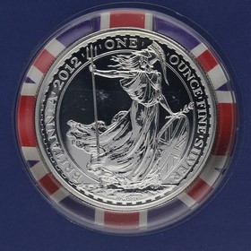 Moneda Reino Unido 2 Pounds Plata 2012 32,45g