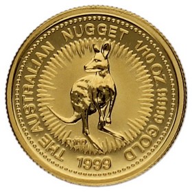 Moneda Australia 15 Dólares Canguro Oro 1999 1/10oz