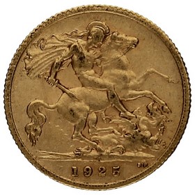 Moneda Sudáfrica ½ Soberano Oro 1925 Pretoria SA 3,97g