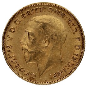 Moneda Sudáfrica ½ Soberano Oro 1925 Pretoria SA 3,97g