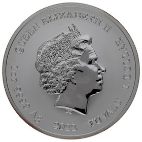 Moneda Tuvalu 1 Dólar Bart Simpson Plata 2022 1oz
