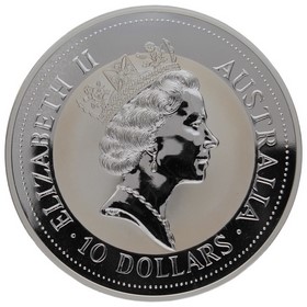 Moneda Australia 10 Dólares Kookaburra Plata 1993 10oz