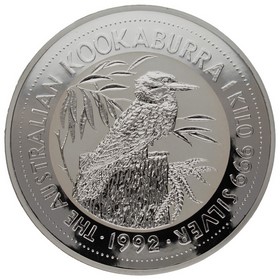 Moneda Australia 30 Dólares Kookaburra Plata 1992 1Kg