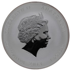 Moneda Australia 1 Dólar Año de la Serpiente Plata 2013 1oz