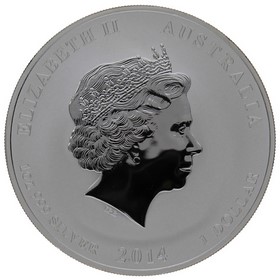 Moneda Australia 1 Dólar Año del Caballo Plata 2014 1oz