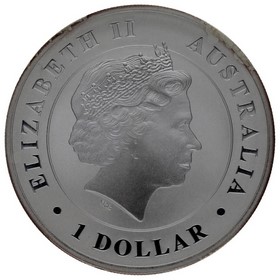 Moneda Australia 1 Dólar Cocodrilo de Australia Plata 2014 1oz